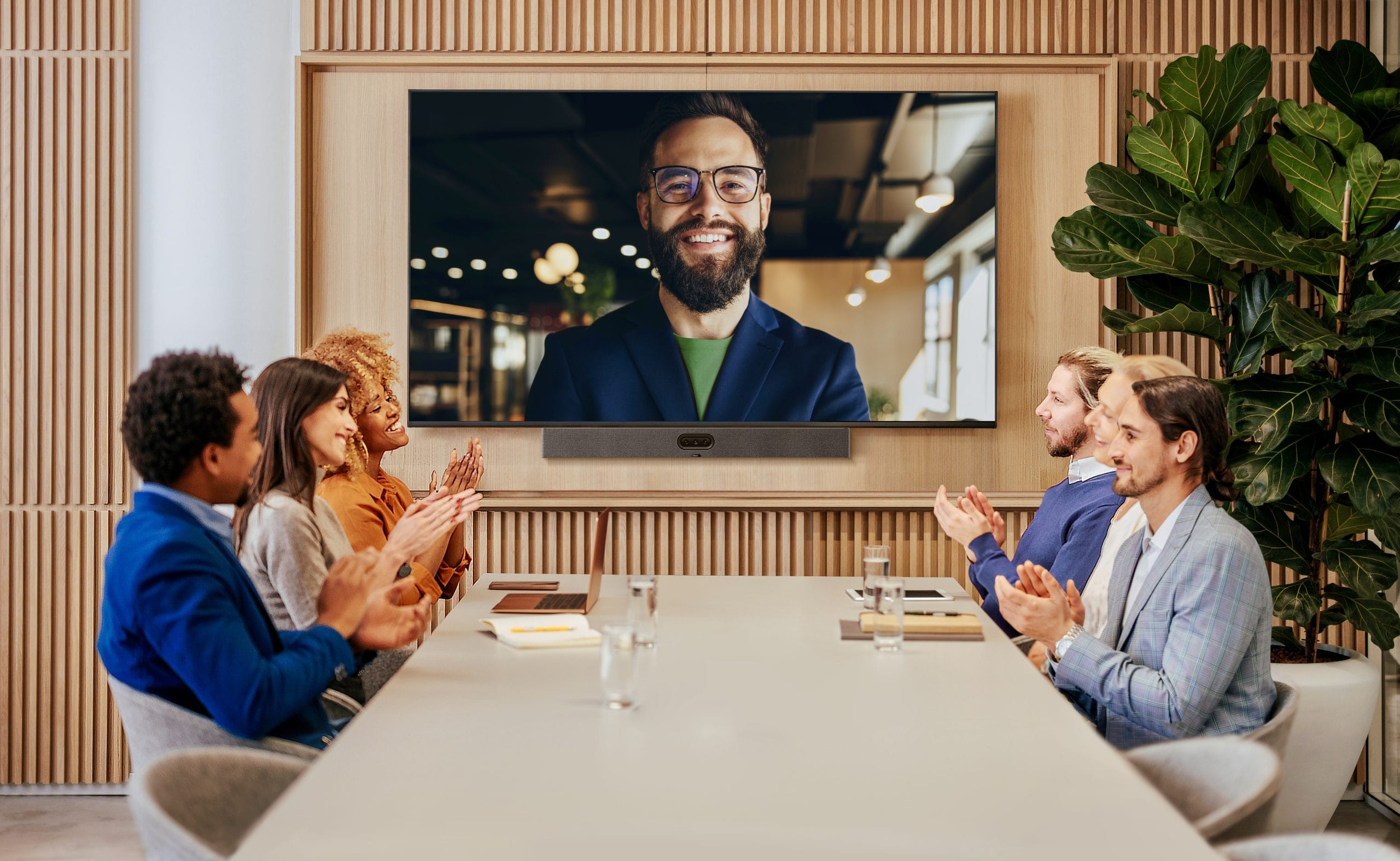 an example of a meeting room with the yealink a50 installed